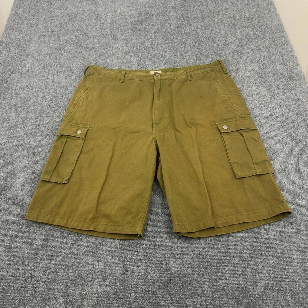 Levi's‎ Cargo Shorts Mens 4 Olive Green Cotton Multi Pocket Utility Gorpcore